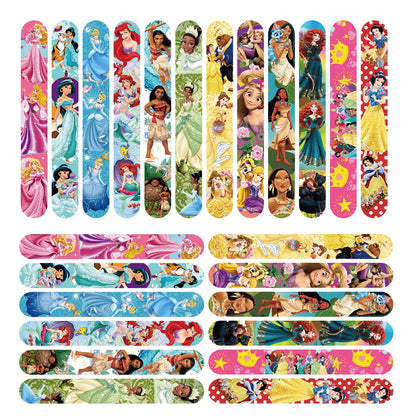 Disney Princess Slap Bracelet Party Favor Girls Kids Birthday Party Gifts Bag Filling Material Princess Theme Party Decorations