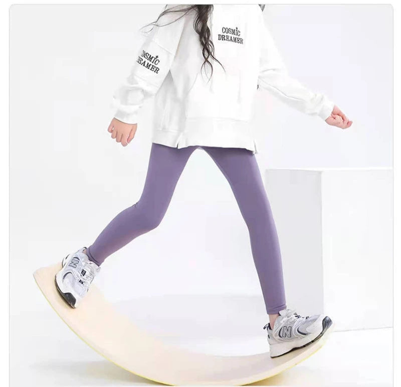 Girls Autumn Leggings - Solid Color Kids Tights & Sweatpants (2-6Y)