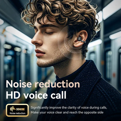 Touch Screen Bluetooth Headphones 144 Languages Real-time Translation Headphones Wireless Open Ear Clips Sports Gaming Earphone