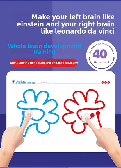 Hand-Brain Coordination Action Practice Development Set Used for Overall Brain Balance Attention Improvement Tool