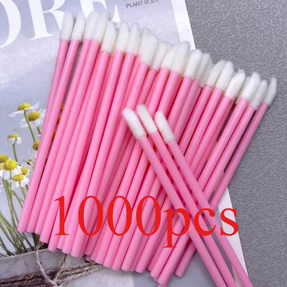 50/1000 PCS Lip Brushes Disposable Cosmetic Lip Brush Lipstick Lip Glossy Wands Cleaner Applicator Eyeshadow Makeup Brush Tool