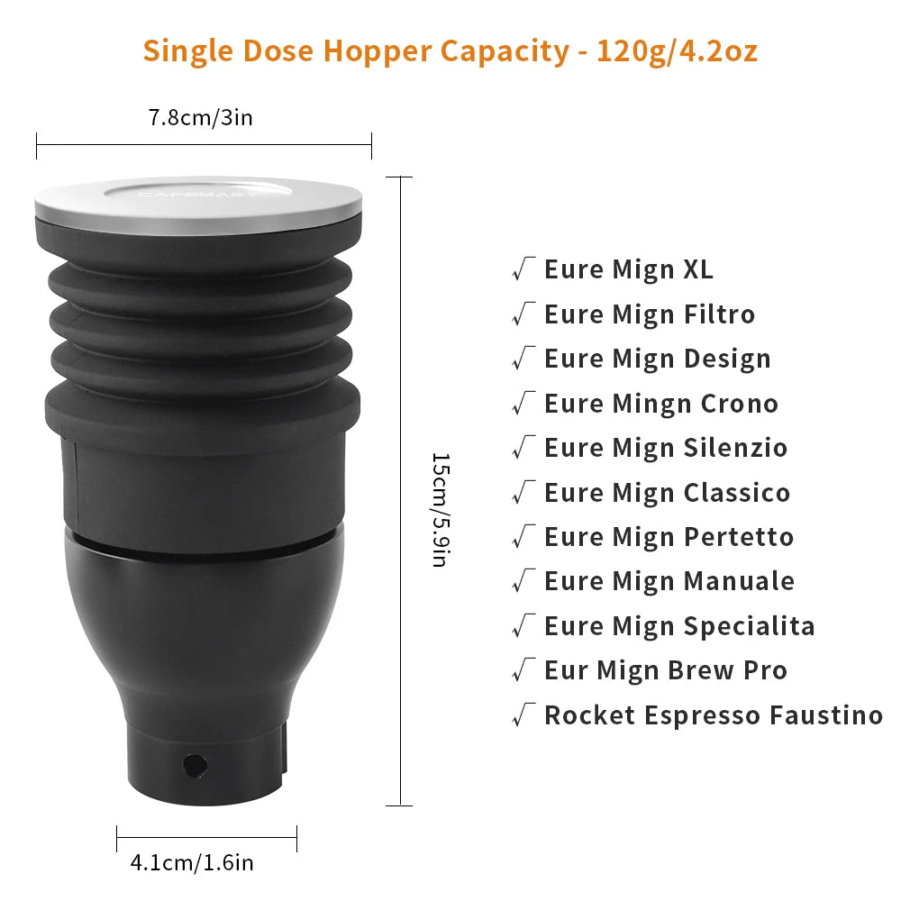 Coffee Beans Grinder Single Dose Hopper/Bellows Coffee Grinder Bean Bin Blowing Cleaning Tools For Eureka Mignon And Helios