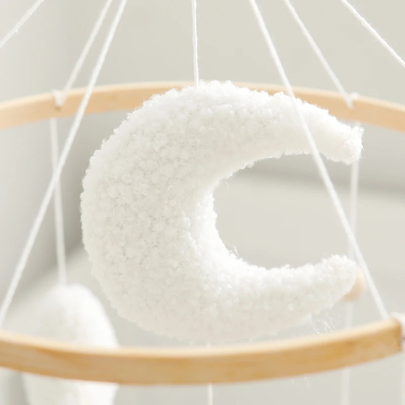 Baby Crib Mobile Bed Bell Toys Musical Rattle Educational Toys Bed Bell Newborn Mobile Bed Bell Bracket Baby Hanging Toys Holder