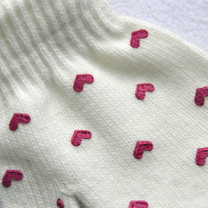 New 1-4Y Kids Gloves Winter Baby Plush Coral Gloves Toddler Full Fingers Cute Mittens Warm Windproof Glove For Boys Girls