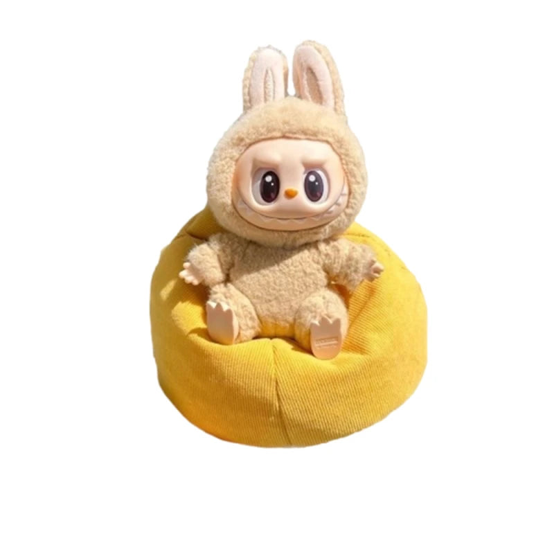 For Labubu Mini Sofa Bjd Doll Room Decoration Plush Doll Series Seat Decoration V2 Universal Children's Toys Birthday gift