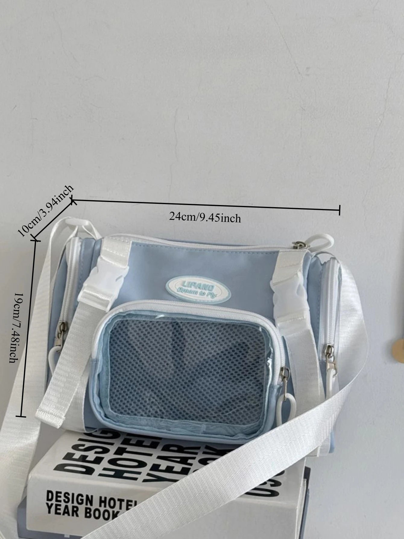 New Fashion 2025 Itabag Women Multipocket Clear Transparent Bag Summer Crossbody Bags Bucket Bag College Student Shoulder Bag