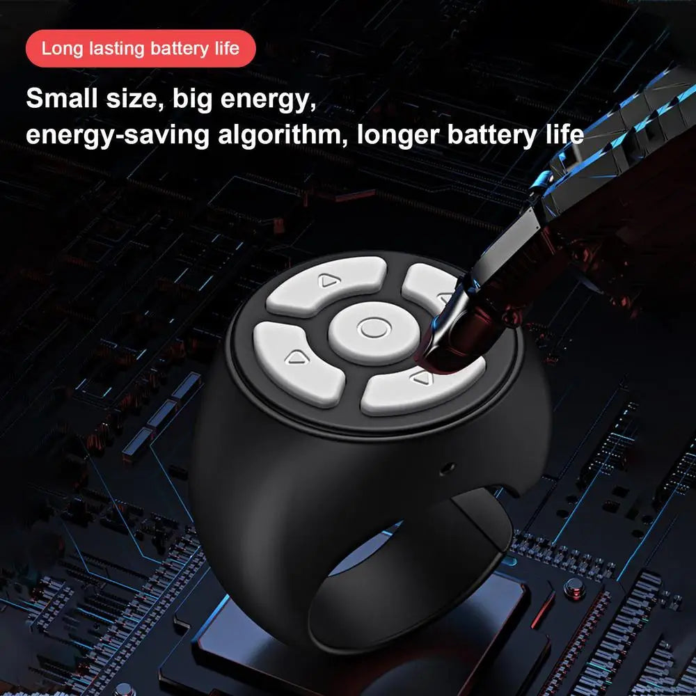 Wireless Fingertip Remote Control Ring Blue Tooth Scroller Page Turner Clicker For Mobile Phone Selfie Button Mobile Controller