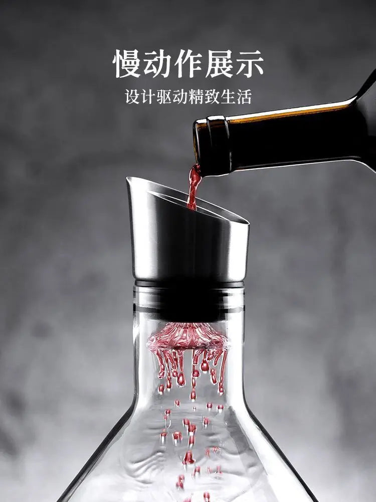 1500ML Iceberg Whisky Wine Decanter Handmade Lead-free Crystal Wine Pourer Carafe Thickened Wine Dispenser Pot Bar Accessories