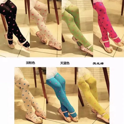 Girls Dance Socks Plain Candy Color Stockings Pantyhose Tights Leggings Velvet Cotton Dance Performance Dace Ballet Tights