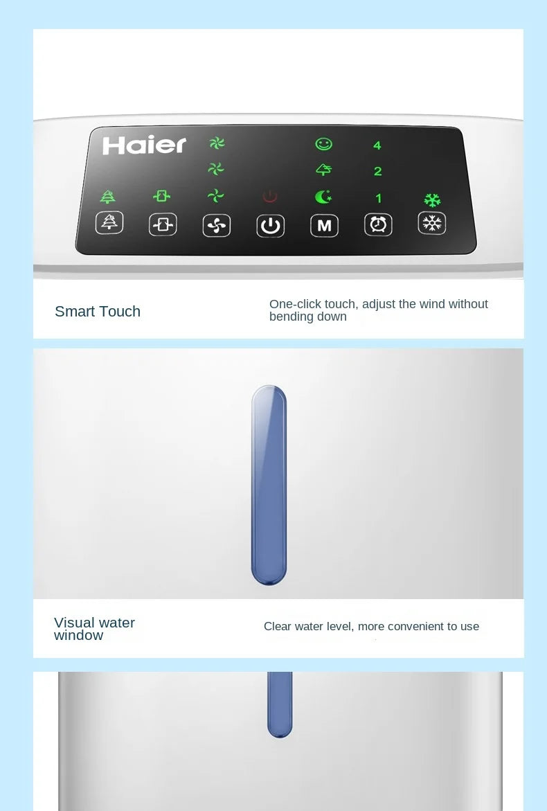 Haier Air Conditioner Fan Cooling Fan Humidification Refrigeration Bladeless Fan Household Air Conditioner Small Air Conditioner