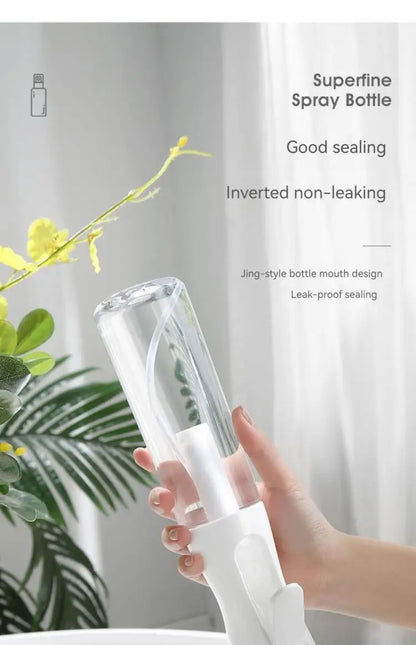 2Pcs High Pressure Spray Bottles Refillable 200ml Bottles Continuous Mist Watering Can Automatic Salon Barber Water Sprayer