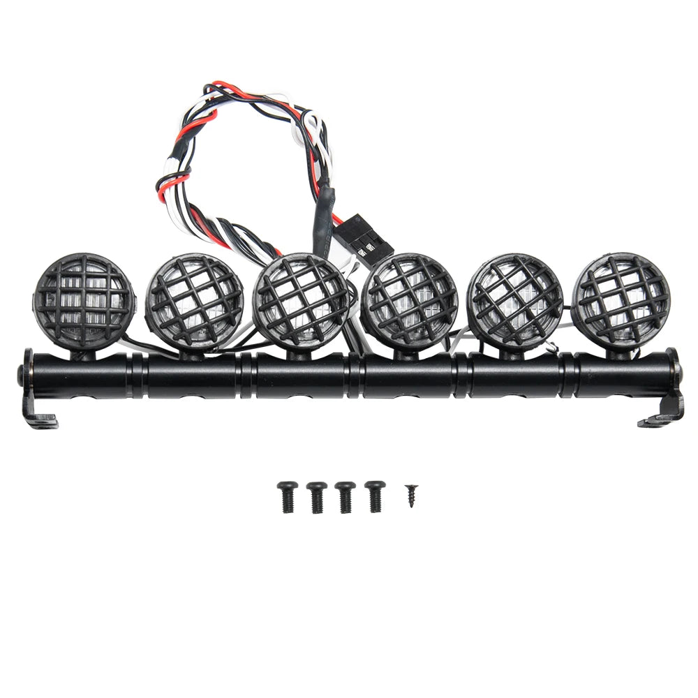 MIBIDAO 2/4LED RC Car Roof Light Round Lamp Spotlight For 1/10 Axial SCX10 II 90046 TRX4 Tamiya CC01 D90 D110