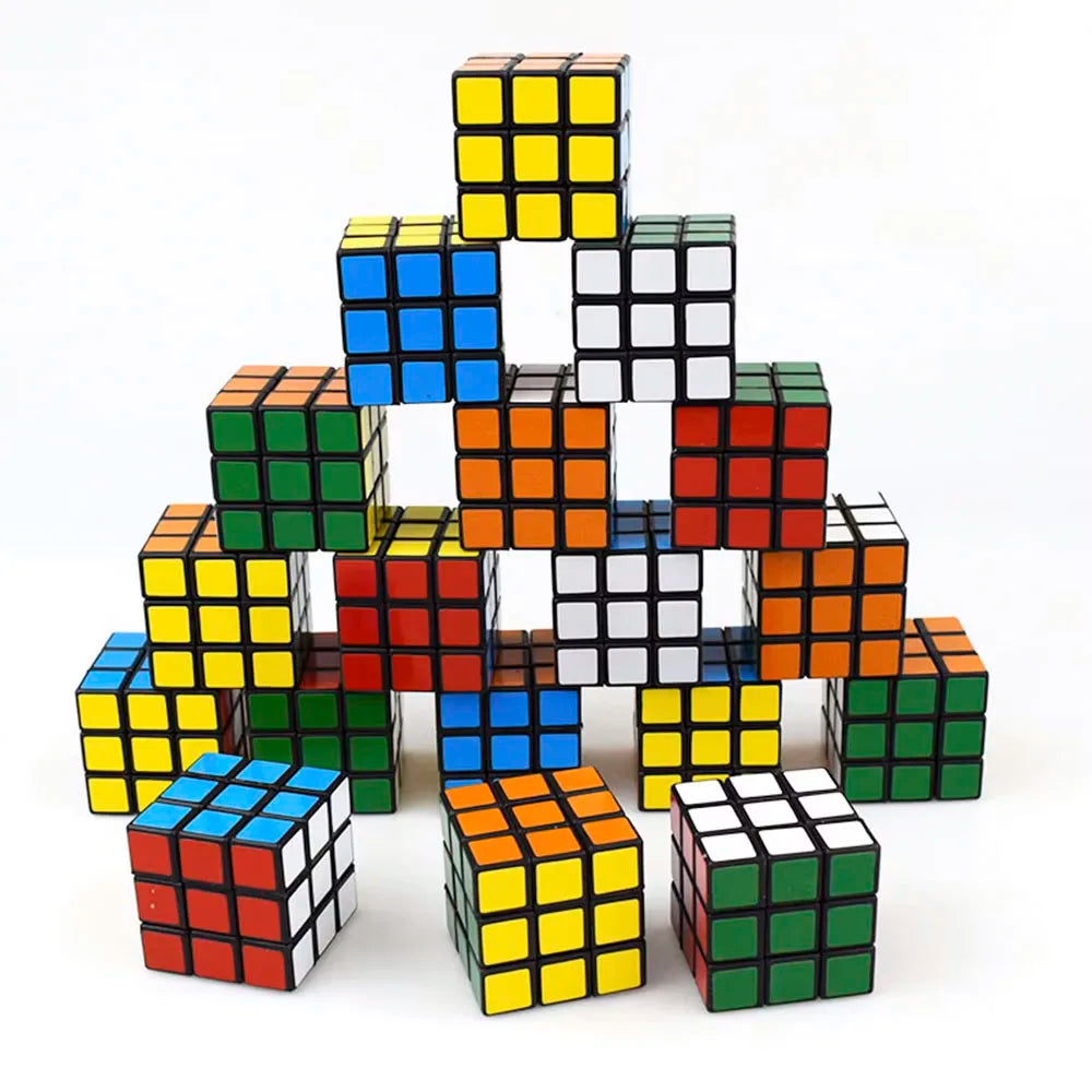 10-50Pcs Mini 3cm Magic Cube Children Educational Toys Kindergarten Prize Kids Birthday Party Favors Goodie Fillers Gift