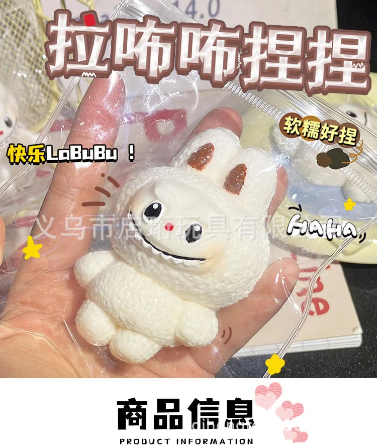 Taba Squshy Labbubu Blind Box Cute Squeeze Fidget Pendant Girl Gift Monster Office Party Games Slow Bounce Stress Relief Toys