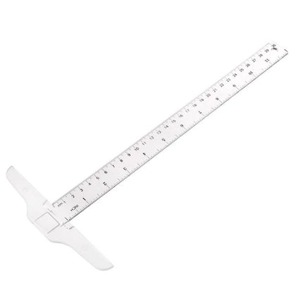 T Square Ruler Acrylic T Shape Ruler Clear Transparent Measurements Straight Ruler In Both Inches and Metric Measurement