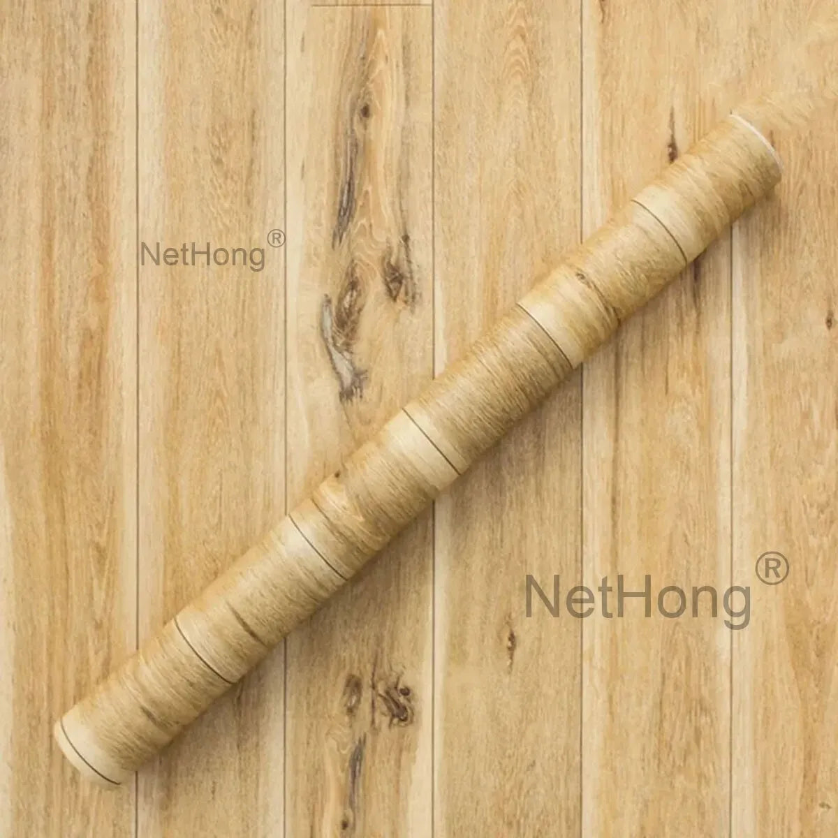 6M 3D Dark Yellow Boards Effect Wallpaper Vinyl Self Adhesive Wall Stickers