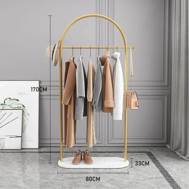 Hanger Floor Bedroom and Household Clothes Rack Simple Indoor Hanging Clothes Rack Multi-Functional Living Room Simple Coat Rack