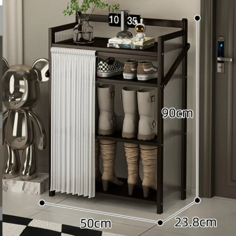 Folding Shoe Racks Multi-storey Simplicity Storage Shelves No Installation Required Strong Load-bearing Capacity Shoe Cabinet