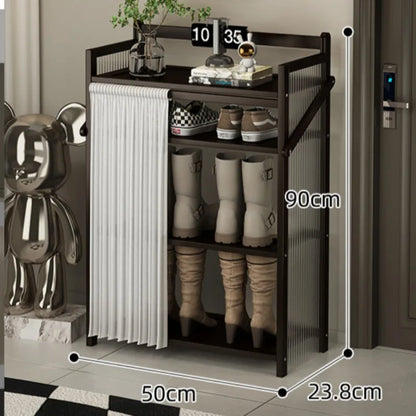 Folding Shoe Racks Multi-storey Simplicity Storage Shelves No Installation Required Strong Load-bearing Capacity Shoe Cabinet
