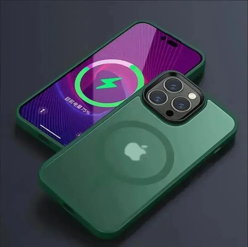 Translucent Frosted Matte Magnetic Phone Case For iPhone 17 16 15 14 Plus 13 12 Pro Max Case For Magsafe Wireless Charging Cover