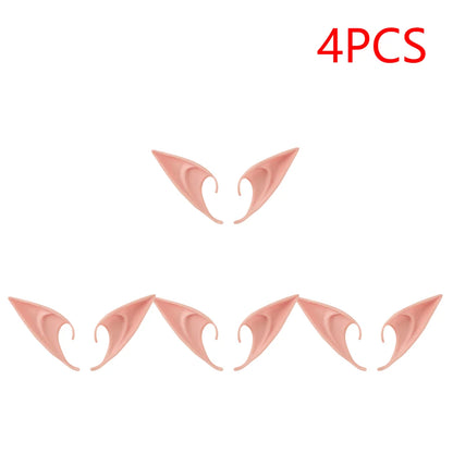 1-20pair Mysterious Angel Elf Ears Artificial Latex Ears for Halloween Decor Fairy Cosplay Costume Masquerade Accessories