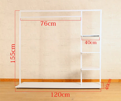 Lightweight Indoor Clothes Hanger Modern Movable Rail Storage Clothes Hanger Drying Space Saving Kledinghangers Home Furniture