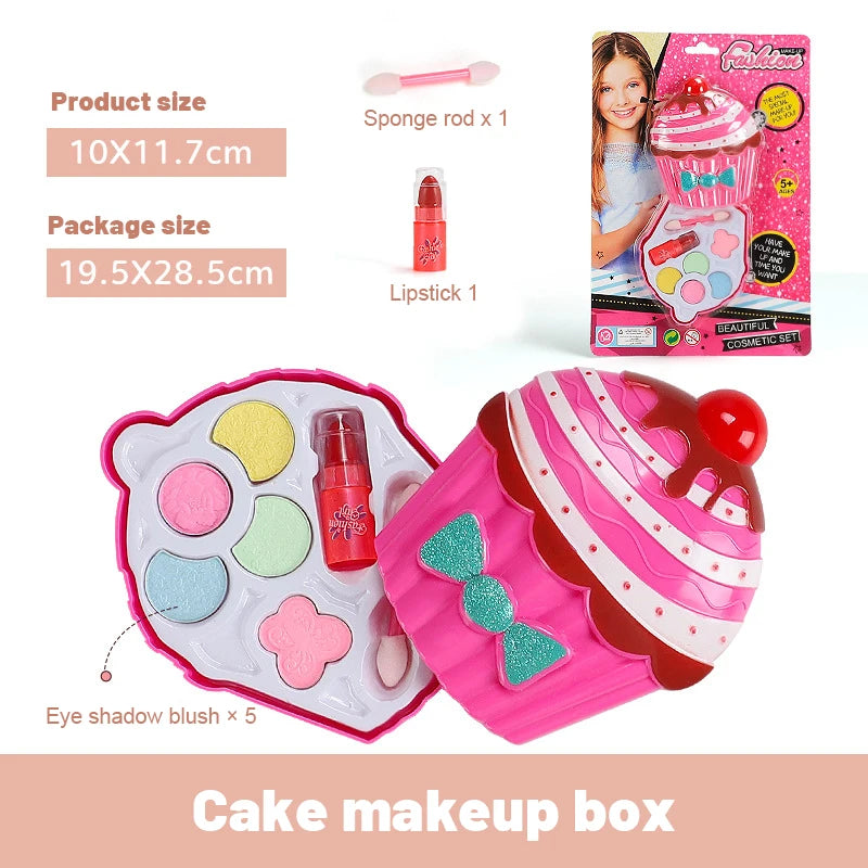 Girls Make Up Set Toys Beauty Makeup Tools Children Pretend Play Toys Safe Non Toxic Dressing Cosmetic Nail Polish Toys Gifts