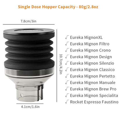 Coffee Beans Grinder Single Dose Hopper/Bellows Coffee Grinder Bean Bin Blowing Cleaning Tools For Eureka Mignon And Helios