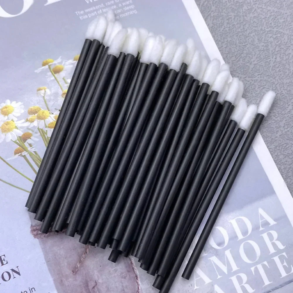 50/1000 PCS Lip Brushes Disposable Cosmetic Lip Brush Lipstick Lip Glossy Wands Cleaner Applicator Eyeshadow Makeup Brush Tool