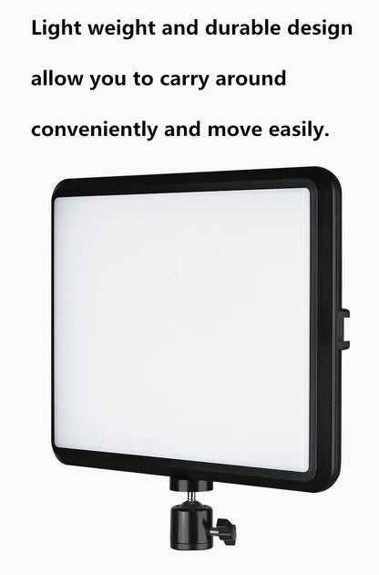 LED Photography Video Light Panel Lighting Photo Studio Lamp Kit with 8/12 Inch Adjustable Brightness,for YouTube Live Streaming