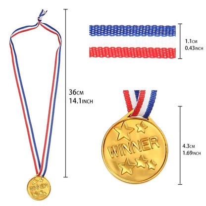 30pcs Plastic Gold Award Children's Birthday Party Sports Game Award Toy Football Party Pinata Filler Children's Party Gift