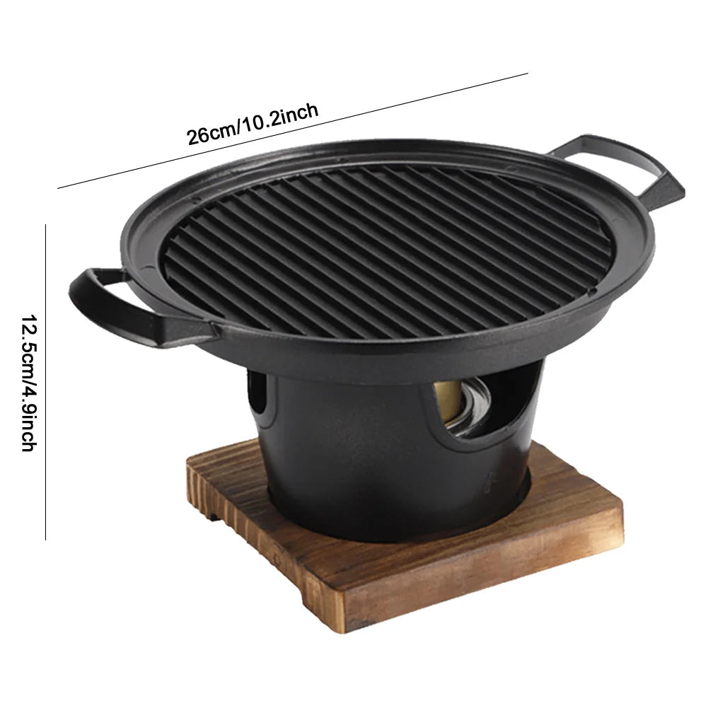 Japanischer Ein-Personen-Backofen, abnehmbarer japanischer Spirituskocher, tragbarer Mini-Grillherd, japanischer rauchfreier Spirituskocher