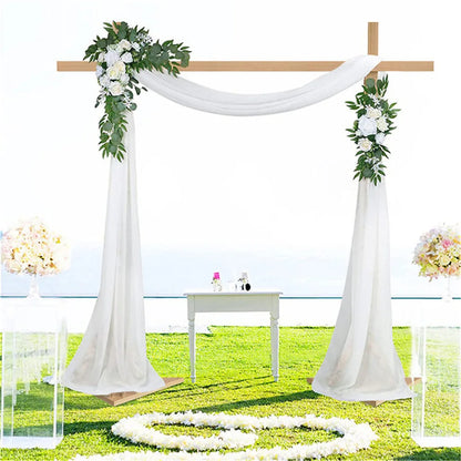 Solid Wooden Wedding Backdrop Stand, Arch Archway Door, Party Garden Trellis, Pergola, Flower Plants Rack, 3x3m