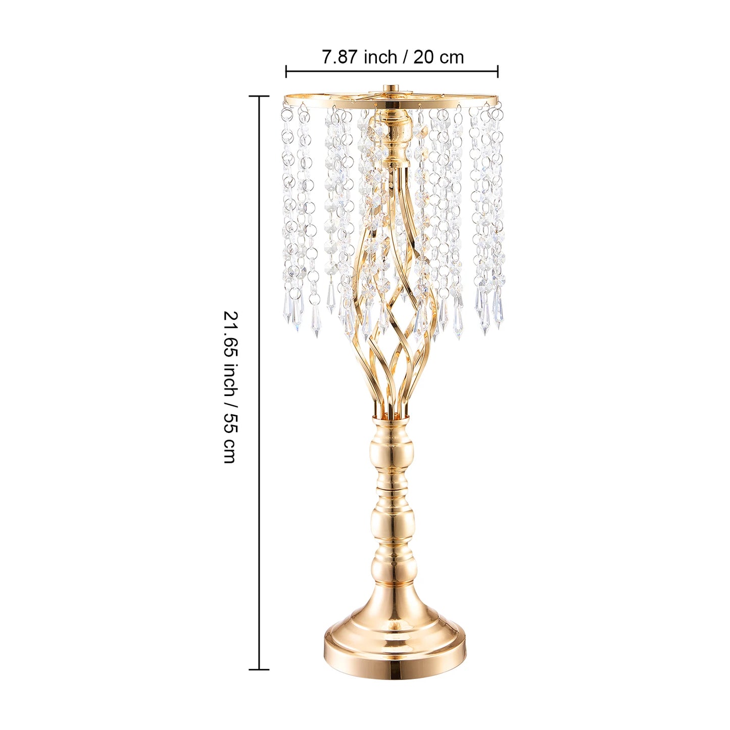 VEVOR 2/10/12PCS Tall Wedding Flower Vase Metal Centerpiece Gold Floral Arrangement Stand Display Rack for Tables Dinner Party