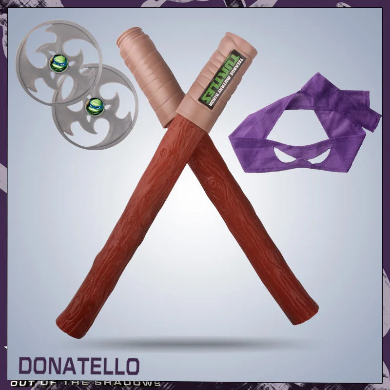 Teenage Ninja Turtles Eye Mask Nunchaku Darts Knife And Knife Can Anime Cosplay Wear Children's Performance Weapons Props Gifts