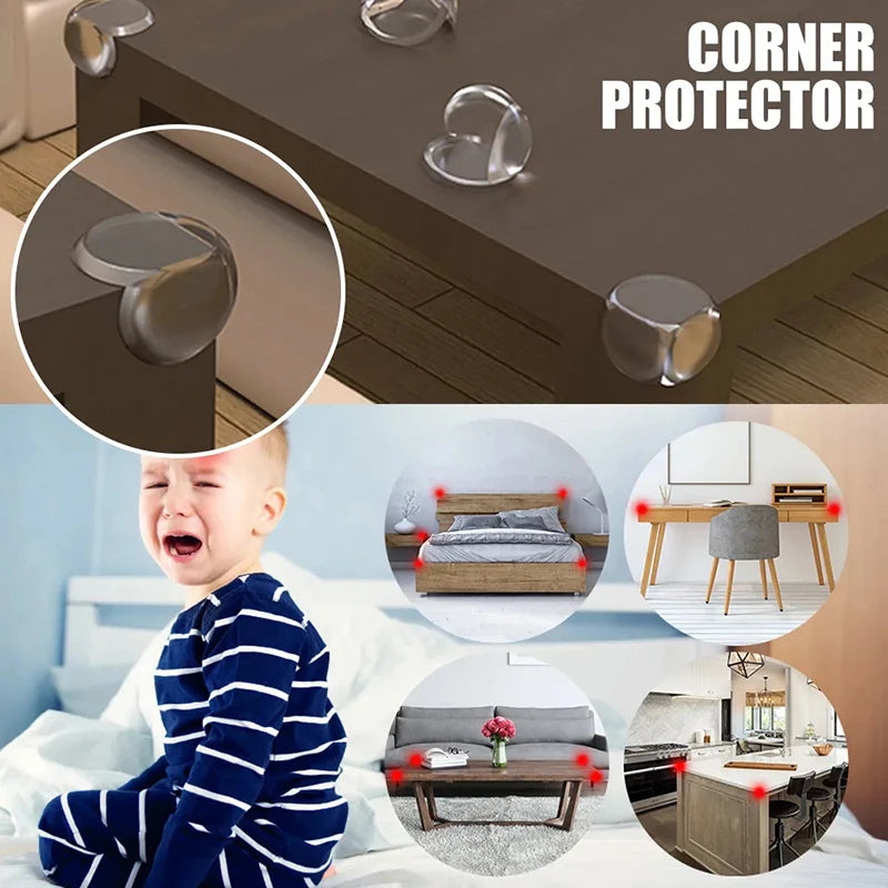 Baby Safety Corner Protectors - Premium Silicone Table Edge Guards (12 Pack)
