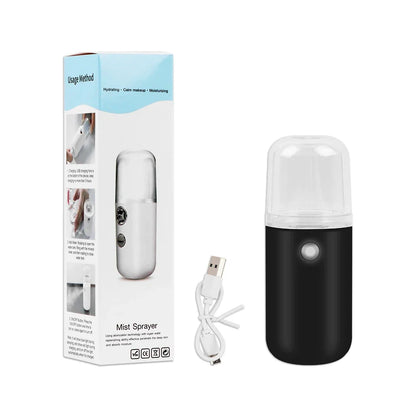 Mini Portable Humidifier Nano Mister Facial Steamer Device Beauty Spray Hydrating Apparatus Cold Spray Apparatus Rechargeable