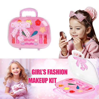 Princess Make Up Box Play House Toy Girls, Eye Shadow Makeup Cosmetics Handbag, Birthday Christmas Gift for Kids Party Cosplay
