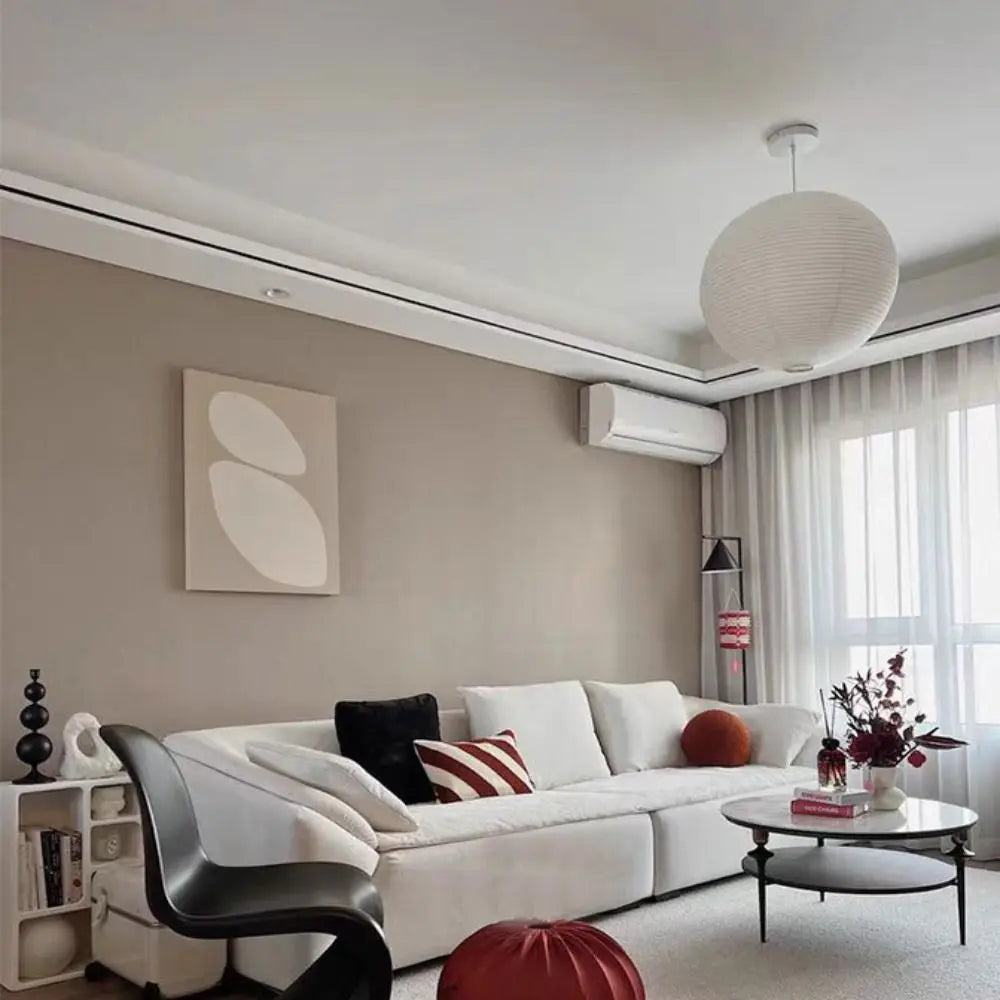 Hanging Paper Lampshade Holiday Supplies Round Modern Pendant Light Lamp Cover Classic Vintage Ceiling Light Cover Loft Bar