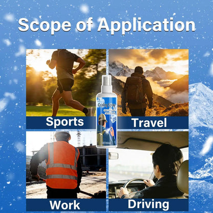 Cool Spray For Summer Household Instant Cooling Spray Natural Plant Extracts Cooling Artifact For Camping Outings Traveling