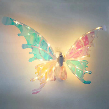 Halloween Children Electric Butterfly Wings Elf Wings Costume Magic Led bats Wing Cosplay Dress Up for Kids Cats Dogs
