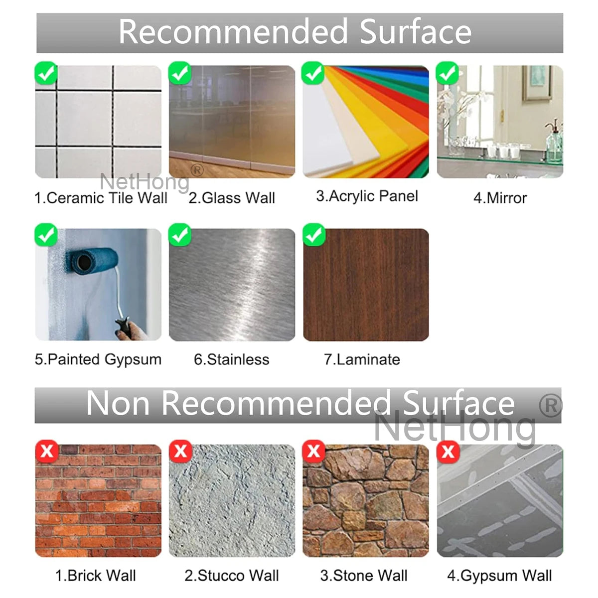 Waterproof Brick Stone Wallpaper Self Adhesive Vinyl Wall Decor Sticker 70*77cm