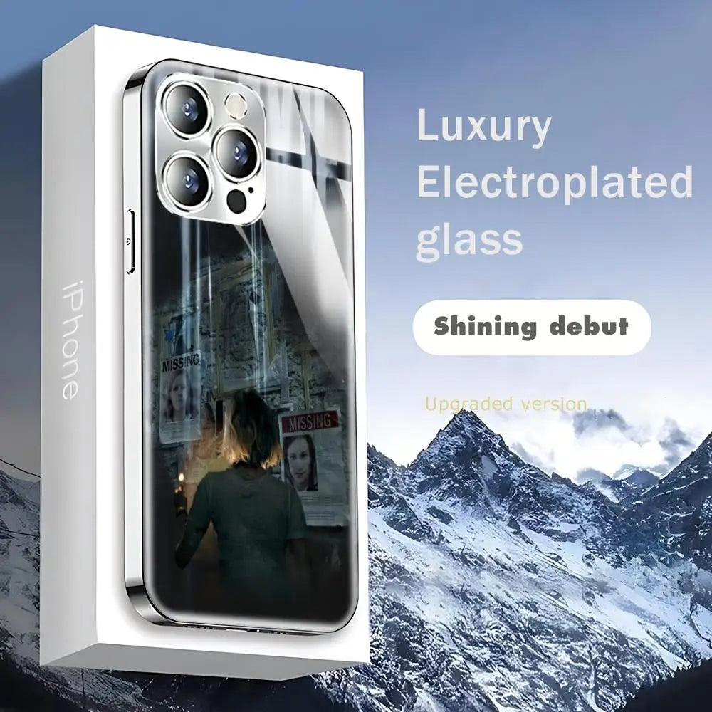 Resident Evil Requiem Phone Case For iphone 17 16 15 14 13 12 Pro Plus Max New Electroplated glass Case