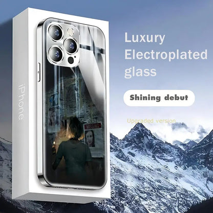 Resident Evil Requiem Phone Case For iphone 17 16 15 14 13 12 Pro Plus Max New Electroplated glass Case