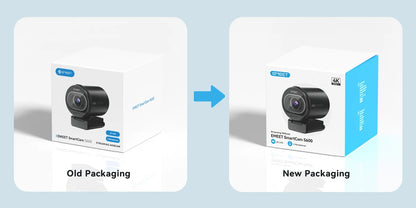 4K Webcam 1080P 60FPS Autofocus Streaming Web Camera EMEET S600 Living Stream Camera With Mics&Privacy Cover for Tiktok/YouTube