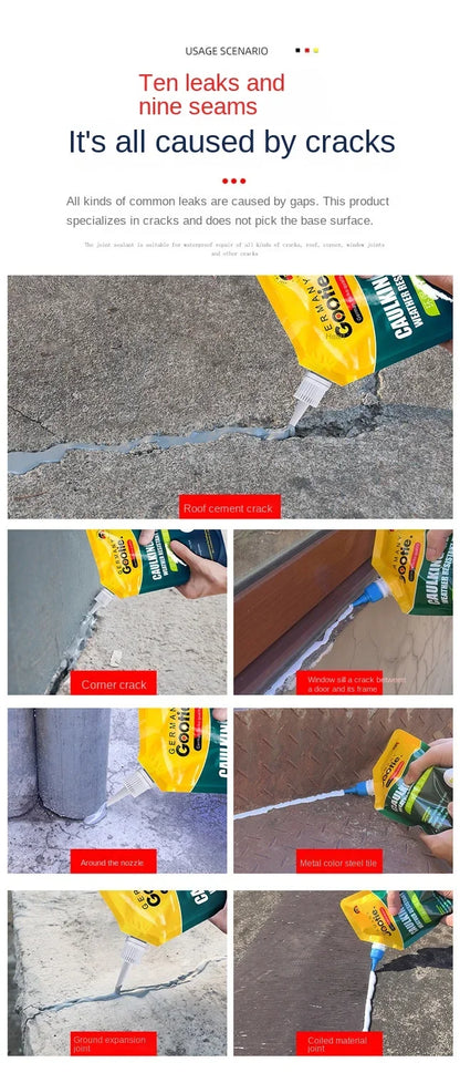Caulk Roofing Waterproof Sealant  Angle Crack Repair Cement Durable Plugging Material Leak Fixing Maintenance Easy-Use Solution