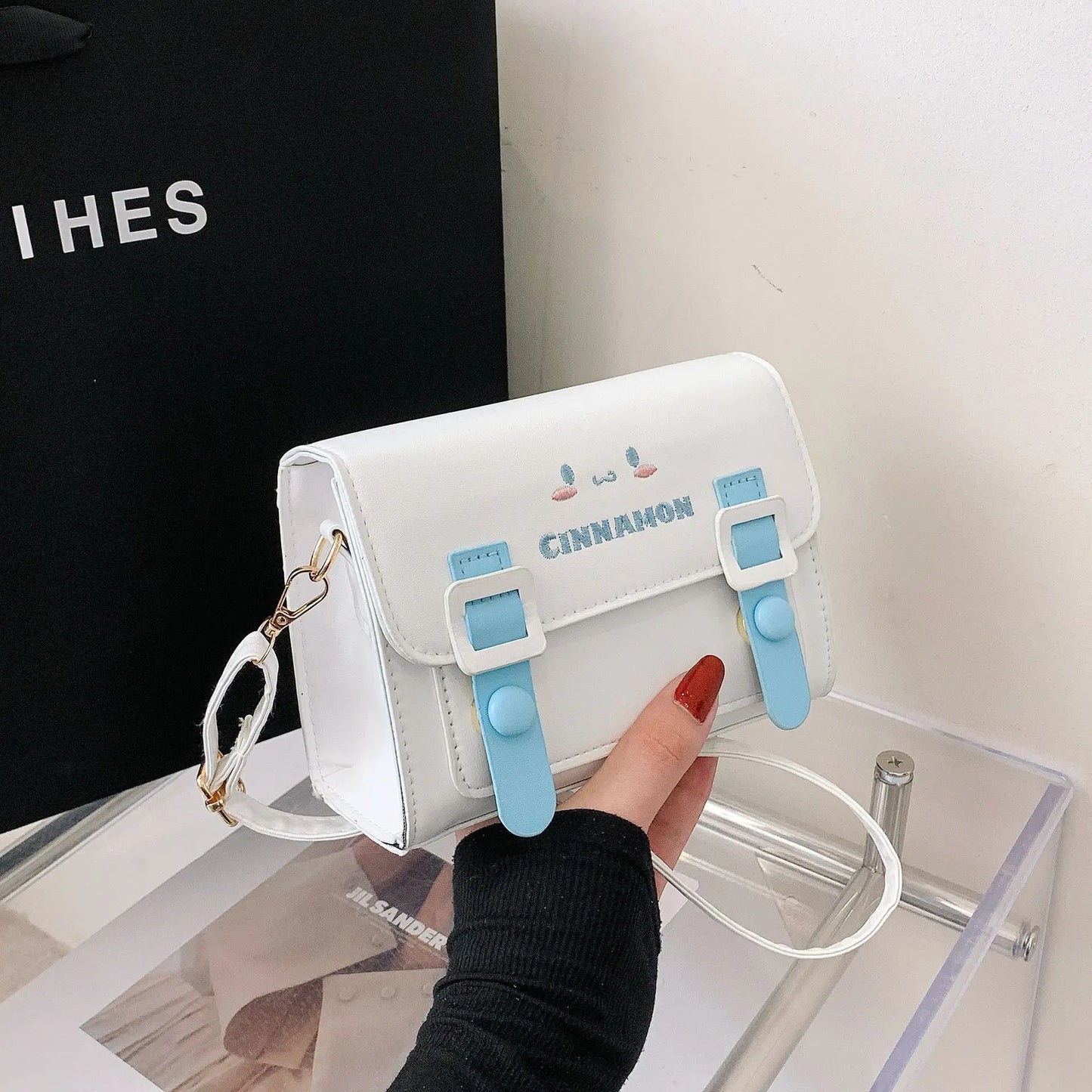 Anime Sanrio Crossbody Bags Hello Kitty Melody Kuromi Cinnamon Girls Women Luxury Brand Bag High Quality Designer Bags Gifts