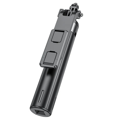 HOCO K21 Aluminum Alloy Live Broadcast Holder Wireless Selfie Stick with Bluetooth Remote Extendable Tripod Support PTZ Function