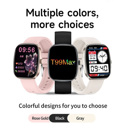 New Smart Watch Android IOS Phone 1.44 Inch Color Screen Bluetooth Call Blood Oxygen/Pressure Monitoring Smart Watch Women Men