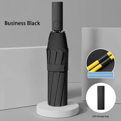 Fully Automatic Folding Umbrella 24 Bone Double Bone SPF 50 UV Protection Rain Resistance Strong Wind Resitance Umbrella